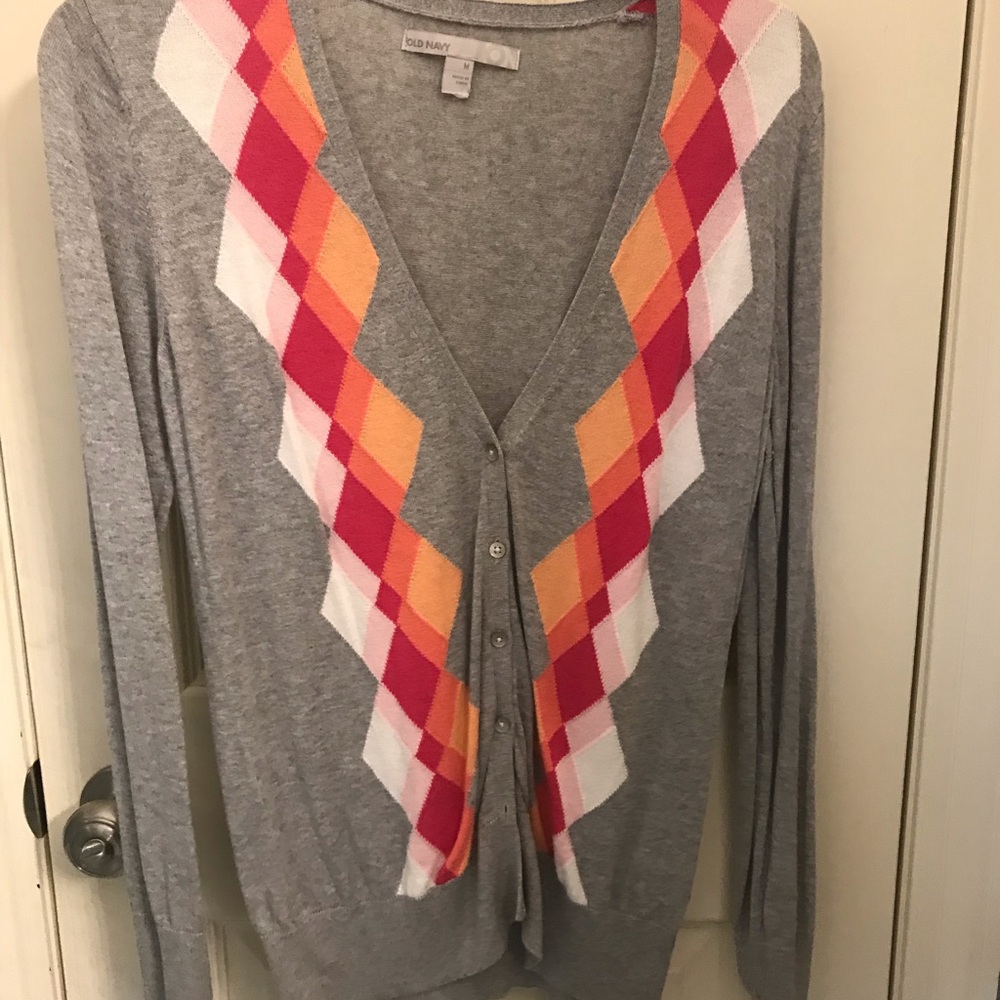 Argyle cardigan